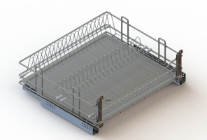 Cargo 800мм Посудосушитель выкатной Квадро, хром