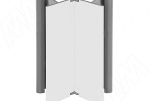 Мультиуголок для цоколя (высота 100), белый глянец   19.0418.50