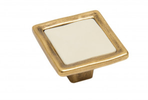 RC113MAB.4/Bg Матовая старинная латунь/Бежевый Ручка TOTEM