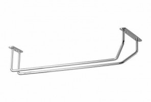 Держатель для фужеров однорядный 340х110х70мм, хром (AX002.CR)