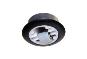 Опора колесная, поворотная, черная RU55PNE