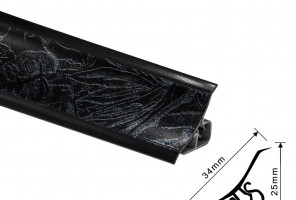 Thermoplast 120 - Плинтус - 2            Серебрянный лес 18*18*3000 (MRK 120-1372)