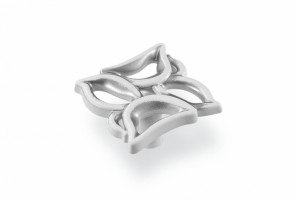 Ручка - грибок FB 059 000 Серебро прованс/9003 белый матовый (ТЗ) (50 шт.)