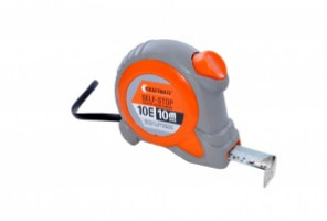 Рулетка 7Е 7,5м*25мм, self-stop, abs, CO-molded, лента белая