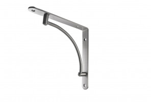 Полкодержатель, матовый хром, сталь, вогнутый SETE SH-019-05