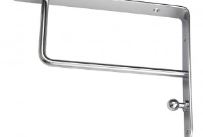 Полкодержатель, матовый хром, сталь, прямоугольный SETE SH-021-05