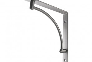 Полкодержатель, хромированный, сталь, вогнутый SETE SH-019-01