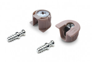 Эксцентриковая стяжка B-FIX 49 + дюбель, Бежевая ST01/49/3/Bg/01 БОЯРД