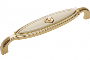 RS111GP.4/128/W Золото полированное/Кремовый Ручка MARTA
