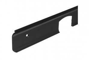 ПЛАНКА AL-38 R-9мм соединит/угловая универс. ЧЕРНАЯ Крокос