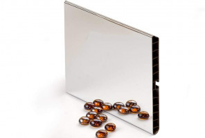 Цоколь пластиковый h100мм, L-4м, зеркальный 10.044 4м