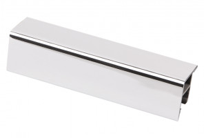 Угол цоколя внутренний 90 град. h100мм  зеркальный