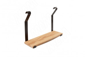 Полка 280мм, черный/дуб LANDSBY