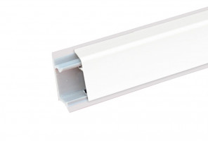 Плинтус алюминиевый Прямоугольный КВАДРО-Б, Белый, 3м.