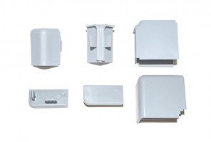 Аксессуары для плинтуса КВАДРО, Серебро