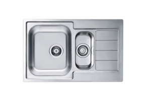 Мойка LINE 70 NAT-90 790X500 1+1/2  1065684 в компл. с сифоном 1130555