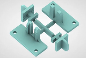 Держатель для профиля GOLA под саморез зеленый/зеленый REHAU (2шт.)