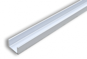 Планка торцевая 6 мм, L=0,6м (Для мебельного щита)   ХРОМ