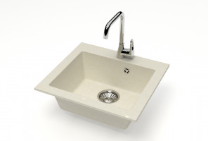 Мойка Модель 35,  480х440х160мм, Бежевый Q2  Мрамор