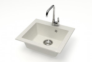 Мойка Модель 35,  480х440х160мм, Хлопок Q7  Мрамор