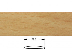 Профиль накладной С16мм L2,8м жесткий Бук Розовый
