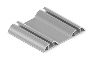 АРИСТО Направляющая двойная нижняя, 5400, серебро   AS0504