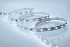 Лента светодиодная 60 диодов/м.п. 3528 хол.белый,12V,4.8W открытая, IP20 LR1-CW60