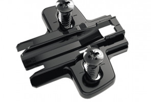 9091800 Крестообразная монтажная планка для петли Sensys, черный обсидиан, D1.5, с евровинтами