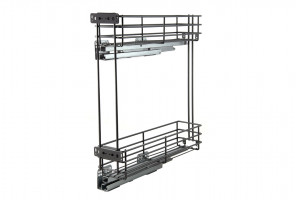 Cargo mini 150мм Bellissimo KR08/1/3/150/L/GRPH с доводчиком, ЛЕВАЯ, ГРАФИТ  БОЯРД