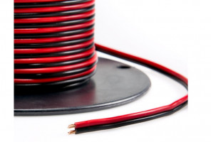 Провод для светодиодных лент 2-х жильный 0,5 12V, красно-черный