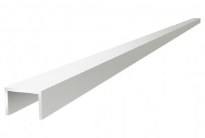 Планка торцевая 6 мм, L=0,6м БЕЛАЯ (Для мебельного щита) Крокос