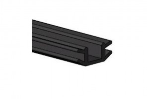 АРИСТО Уплотнитель П-обр. низкий, 4мм, черный (100м)