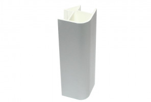 Угол цоколя универсальный 90гр., Н=100мм, Титан