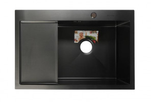 Мойка AFLORN правая R(780х510х230мм, толщ.3мм), Графит