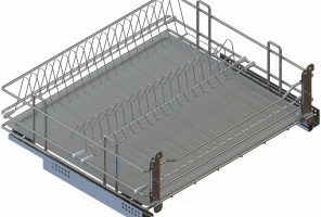 Cargo 500мм Посудосушитель выкатной Квадро, хром