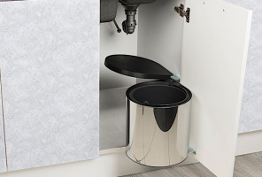 Ведро для мусора Waste Bin Starax 10 л (355x300x380) хром   S-2253-SS