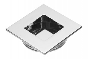 Ручка врезная квадратная 40х40мм. UZ B226-001 хром