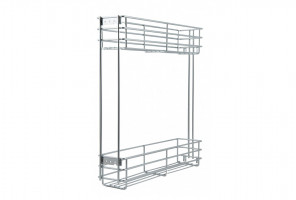 Cargo mini 200мм Bellissimo KR08/1/3/200/R с доводчиком, ПРАВАЯ, ХРОМ  БОЯРД