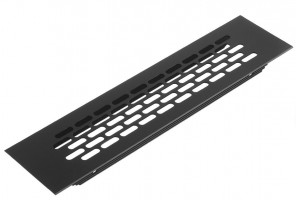 Решетка вентиляционная 245х60мм черная   KK-W60245-M2