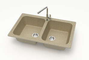 Мойка Модель 20,  780х500х195мм, Песок Q5 Мрамор