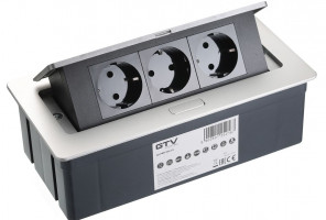 Удлинитель для офиса прямоугольный SOFT AE-PBSC3GS-53 (3 розетки, заземл-усик) СЕРЫЙ