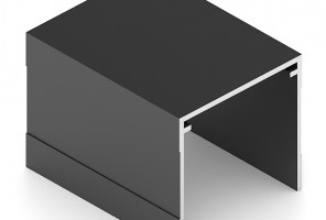 АРИСТО Направляющая одинарная верхняя, 5400, черный   AS0714