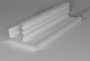 Профиль AL ДР 1-06 (врезной 16мм) Серебро Полированное 2000мм****