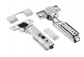 Петля SOLID PRO с доводчиком, накладная, с ответной планкой H-0 CLIPON GTV  ZM-DCHCB09-3DBEO