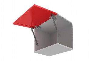 Газлифт 5кг. Графит с фиксацией фасада и амортизатором GL110GRPH/50/3  OZON БОЯРД