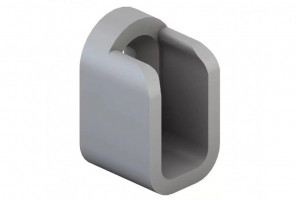 Карман мини сетчатой полки серый