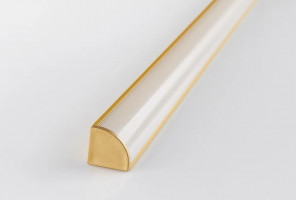 Профиль алюм.для светодиодн.лент, Угловой 16*16мм, L-2м ЗОЛОТО с матовым экраном, загл. и крепежом LR49-МGL