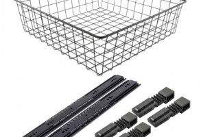 Корзина выкатная сетчатая BASE 120х450х600мм. черный   КС124560ЧР