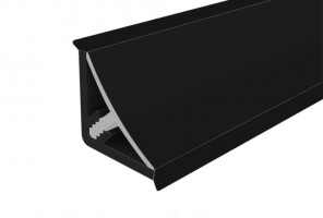 Плинтус с мягким краем 11,5х11,5х3,0 Черный   MRK494-202