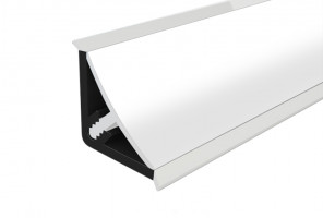 Плинтус с мягким краем 11,5х11,5х3,0 Белый   MRK494-201  (вогнутый)